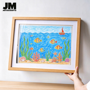 Cornice Magnetica in MDF per Opere d'Arte dei Bambini, Espositore per Arte Infantile A4 Personalizzabile, Nero e Bianco, Regalo per Casa - Product Image 6