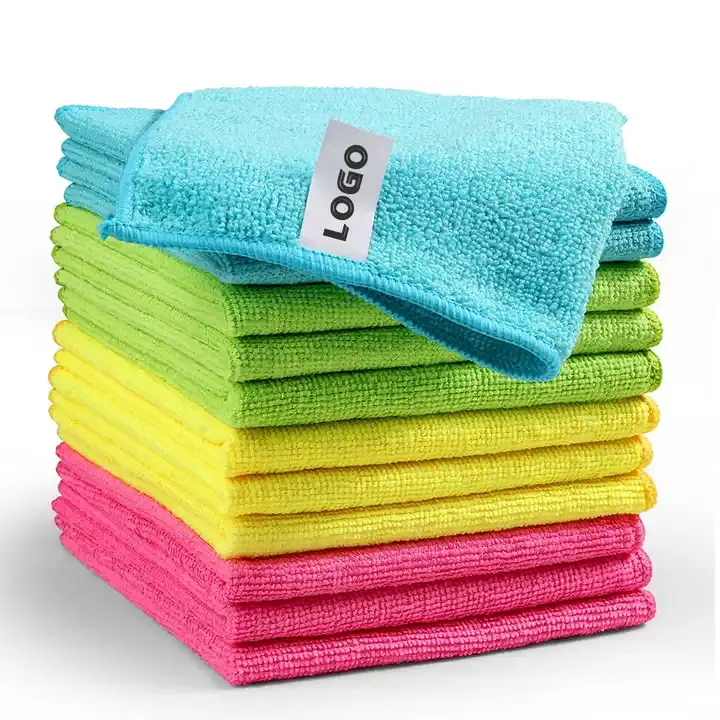 40x40 Wholesale Colorful Car Detailing 100% Microfiber Micro fiber Cleaning Cloth Microfiber Towels