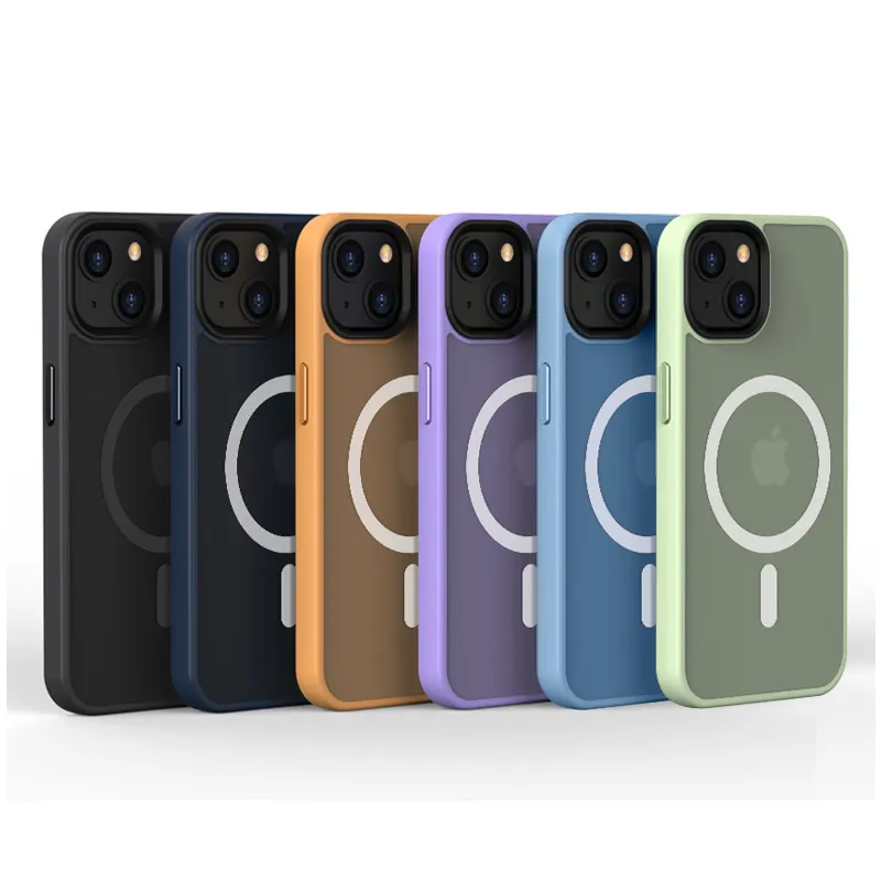 2022 Nieuwe Designer Magnetische Matte Mobiele Telefoon 11 12 Pro Max Cover Voor Clear Iphone 13 Case Back