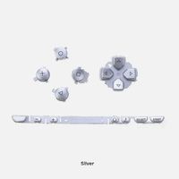 Kit de boutons pour PSP 1000 : D-Pad, boutons latéraux, touches de volume, pièces de rechange en silicone conducteur, accessoires de réparation pour jeux