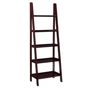 Modern 5 Tier Ladder Bookshelf for Office & Living Room with Metal Frame and Wooden Shelings Storage Rack for Home Decor - Product Image 3