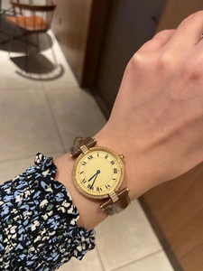 Reloj mecánico automático moderno y elegante, correa de piel de vaca con estampado de cocodrilo marrón, resistente al agua para uso diario - Product Image 6