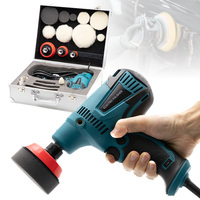 Polisseuse électrique 220V OEM en alliage d'aluminium, garantie 3 ans, tampons de polissage, contrôle de vitesse, abrasif fin, portable, 5kg, pour polissage automobile