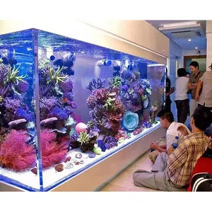 透明アクリル水槽透明プラスチック小型魚水族館