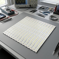 Circuit imprimé linéaire en aluminium LED personnalisé, carte de circuit flexible FPCB, finition de surface OSP, cuivre 35um, 1,5 mm pour l'éclairage
