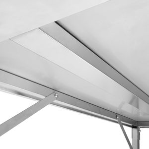 Banc de travail pliable à deux niveaux en acier inoxydable robuste |   Équipement de cuisine commerciale pour restaurant, hôtel, cuisine domestique - Product Image 3