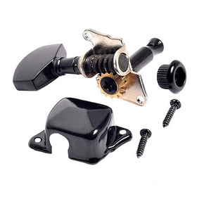 Mécaniques d'accordage semi-fermées noires 3L3R pour guitares électriques et acoustiques – Pièces de rechange - Product Image 3