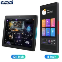 Panel Kontrol Rumah Pintar Android 8 10.1" untuk Dinding RK3566 POE Power Android 11 Tablet Sentuh Kapasitif untuk Rumah & Kantor