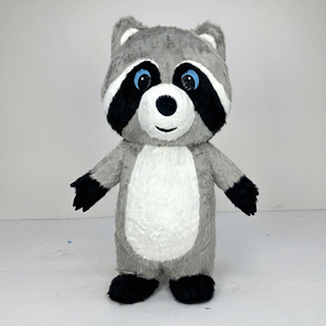 Costume de mascotte de raton laveur personnalisable pour adultes, costume de mascotte de panda roux Meili, gonflable 2,6 m, robe de fête de raton laveur en promotion - Product Image 1