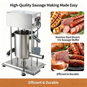220V/110V Gewerbliche Elektrische Wurstfüllmaschine aus Edelstahl für Metzgereien & Lebensmittelbetriebe - Product Image 2