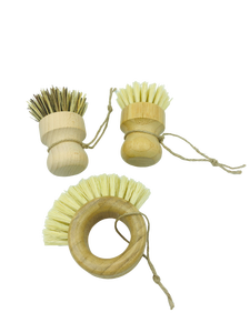 Cero residuos de madera y bambú cepillos de <span class=keywords><strong>cocina</strong></span> sisal Coco plato sartén cepillos de limpieza kit botella cepillo conjunto jabonera - Product Image 3