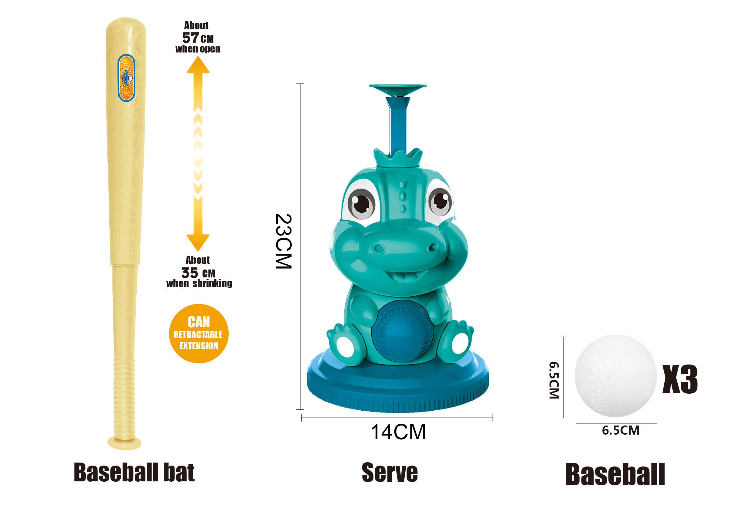 Jeu de Baseball de Dinosaure