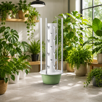 Tru-Spring TSP-LED-L 7 Système d'irrigation automatique pour culture hydroponique verticale à 7 couches avec éclairage LED anti-UV