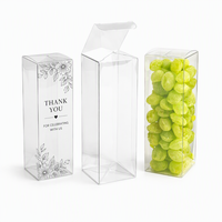 Conteneur rectangulaire jetable personnalisé en PET/PP transparent pour boîtes cadeaux avec design à verrouillage, certifié ISO, impression offset