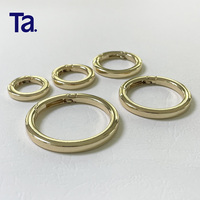 Aksesoris Perlengkapan Tas & Gantungan Kunci: Ring Logam Terbuka Pipih TANAI 16-38mm, Buckle Snap