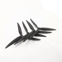 Hélice de 10 pouces 1050 à trois pales en fibre de verre et nylon pour drones et machines de traversée, en matériau PC