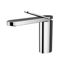 Mélangeur de lavabo moderne Salle de bains Lavabo Monotrou Monté sur le pont Approvisionnement en eau chaude et froide Mitigeur Robinet en laiton