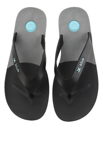 Sandalias Casuales Flexibles para Hombre en Negro y Gris con Plantilla Anatómica para Caminar y Uso Diario - Product Image 4