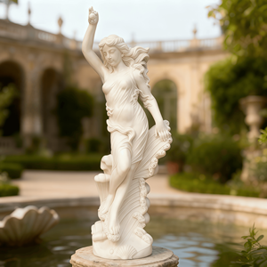 Statua di Afrodite in Marmo Scolpita a Mano Personalizzata Decorazione Ecologica per Ville e Parchi all'Aperto - Product Image 1