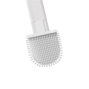 Ensemble de brosses de toilette avec manche long et poils doux, à fixer au mur pour le nettoyage de la salle de bain, blanc - Product Image 4