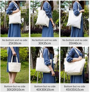 กระเป๋าผ้าแคนวาสเดนิมขนาดกลางแบบกำหนดเอง 12 ออนซ์  สำหรับผู้หญิง เป็นของขวัญงานเลี้ยงสังสรรค์ที่เป็นมิตรกับสิ่งแวดล้อม - Product Image 4