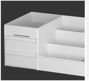 Elegant Desktop Makeup Organizer <b>With</b> Drawers Multi-Compartment <b>Storage</b> Box for Bathroom Vanity <b>Dressing</b> <b>Table</b> Skincare - Product Image 3