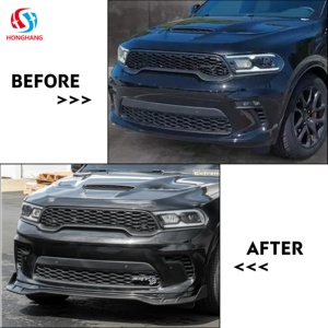 Lèvre de pare-chocs avant en ABS pour <span class=keywords><strong>Dodge</strong></span> Durango <span class=keywords><strong>SRT</strong></span> Hellcat 2021-2023, style séparateur 4 pièces - Product Image 3