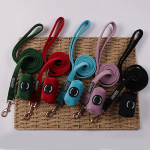 OKEYPETS rompi Harness anjing, Logo kustom beludru kualitas tinggi dapat disesuaikan tanpa tarik anjing mewah Set tali sesuai - Product Image 3