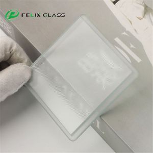 Verre rectangulaire texturé trempé personnalisé avec bord biseauté, fabriqué par le fabricant Led Light - Product Image 5