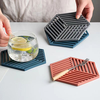 Tapis de table rectangulaire en silicone réutilisable et écologique, créatif, isolant et antidérapant pour la maison