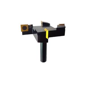 Miaorui 12.7*76*78L*4T Fraise à rainurer dorée à queue de 1/2 pouce pour le fraisage du <span class=keywords><strong>bois</strong></span>, le mortaisage, le nettoyage et le nivellement des dalles CNC, OEM - Product Image 1