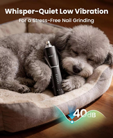 Vente en gros 2026 Global Platform Pet Ponceuse à ongles réglable à 6 vitesses 360 ° Lampe LED silencieuse 40 dB pour chiens, sans douleur, pour pattes de petits, moyens et grands chiens