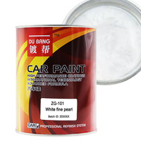 Peinture automobile nacrée blanche fine, couleur unie, effet métallique, haute brillance pour carrosserie