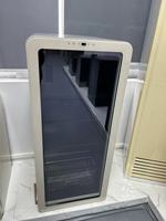 Mini-réfrigérateur double température 180L à porte vitrée, écoénergétique, avec affichage, dégivrage automatique, contrôle LED et refroidissement direct pour bar
