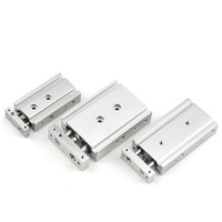 Cylindre pneumatique rotatif compact double SC Standard, mini-cylindres pneumatiques à course réglable