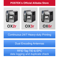 Printer Label Transfer Termal Industri POSTEK Seri OX 203Dpi/300Dpi/600Dpi untuk Label RFID 3C/FCC/CE