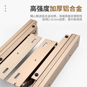 Aluminum Alloy <b>Drawer</b> <b>Slide</b> 36 In Full Extension Retractable Sliding Rail For Cabinet <b>Drawer</b> Minimalist Design - Product Image 3