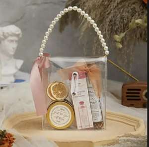 Bolsas de Regalo de Moda con Asa, Bolsa de Regalo Transparente de PVC, Recuerdo de Boda, Bolsa para Fiesta de Bodas, Caja para Dulces - Product Image 6