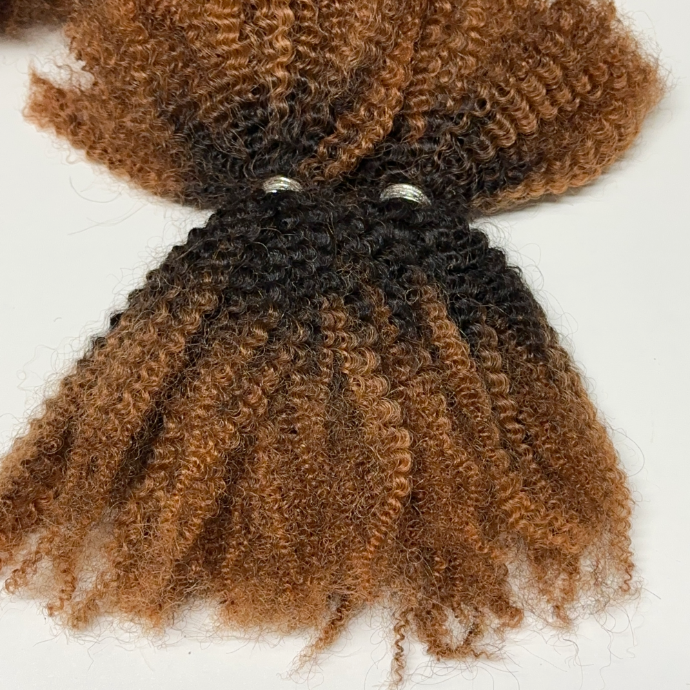 KAMA Braiding Human Hair Bulk 30/natural/30# Color 16Inch 4C 50g Afro Curly Kinky Bulk Human Hair for Braids & Twist Detail Section 5
