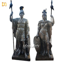 Statue extérieure en bronze d'Apollon Sculpture grandeur nature de dieu grec pour jardin
