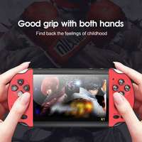 Console de jeu portable rétro X7 avec écran HD de 4,3 pouces, double joystick 8G, console de jeu PSP nostalgique, jeux intégrés