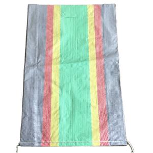 Bolsas de plástico tejidas Pp para mercado pequeño, bolsas de compras de Color de tira para Ghana,Mauritania,Congo,Togo, mercado africano con asa - Product Image 6