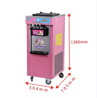 Compresseur italien Machine commerciale électrique automatique 220V Nouveau petit fabricant de rouleaux de crème glacée molle aux fruits congelés utilisant du lait