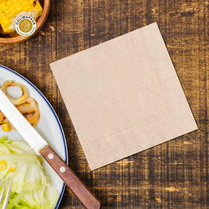 OOLIMA özel baskılı Logo bambu yüz dokuları çevre dostu kağıt peçeteler ve Serviettes - Product Image 1