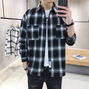 Vendite dirette in fabbrica primavera nuova versione coreana di <span class=keywords><strong>moda</strong></span> camicia da <span class=keywords><strong>uomo</strong></span> Casual camicia da <span class=keywords><strong>uomo</strong></span> - Product Image 5