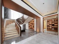 Escalier intérieur en spirale de haute qualité, garde-corps en verre, design moderne, acier, bois, pierre naturelle, installation en DIY pour appartement, hall