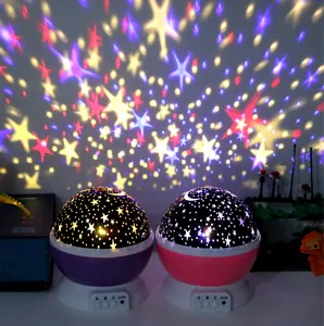 नवीनता चमकदार खिलौने रोमांटिक तारों से आकाश एलईडी रात प्रकाश प्रोजेक्टर बैटरी यूएसबी रात को प्रकाश रचनात्मक जन्मदिन खिलौने L0048