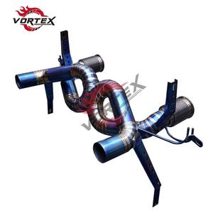 Escape VORTEX Grado 5 Ti Race para Lamborghini Huracan EVO 1ra Gen 2019+ Punta Azul Quemada, Instalación Directa - Product Image 4