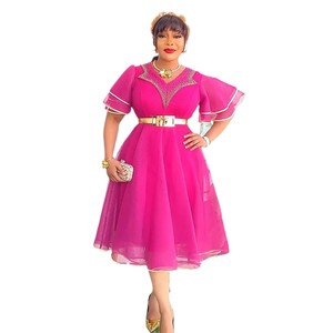 2025 nuovo stile tacchino abito <span class=keywords><strong>da</strong></span> mamma <span class=keywords><strong>taglie</strong></span> <span class=keywords><strong>forti</strong></span> gonna <span class=keywords><strong>da</strong></span> donna con scollo a V elegante abito <span class=keywords><strong>da</strong></span> <span class=keywords><strong>sera</strong></span> <span class=keywords><strong>da</strong></span> festa - Product Image 1