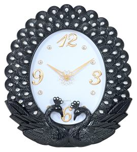 Nuevo Reloj de Pared de Plástico con Diseño de Cisne de Cristal, Estilo Europeo Creativo, Reloj de Pared Ovalado de Gran Tamaño Personalizado por el Fabricante - Product Image 1